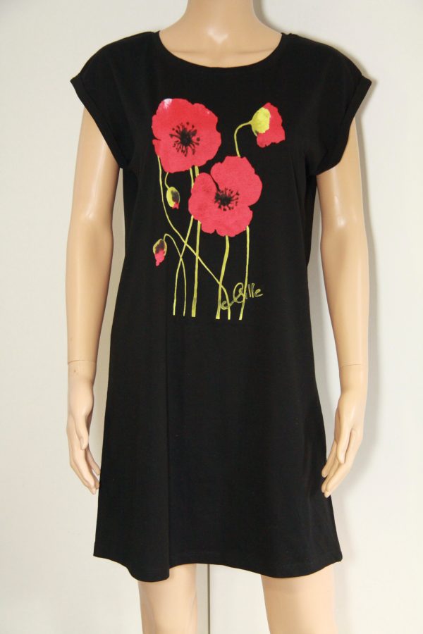 Robe coton noir